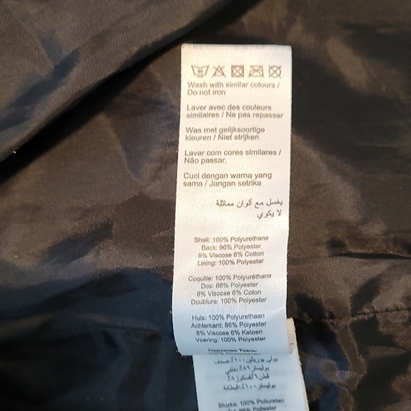 Moto faux leather jacket, black, size 8, New Look - Picture 6 of 10